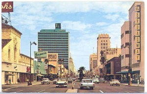 Looking east from Wilshire and Hauser (Circa 1960).