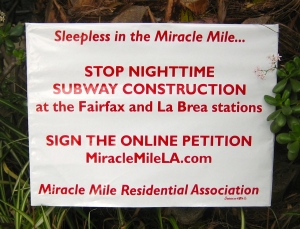 Subway Petition Lawn Sign